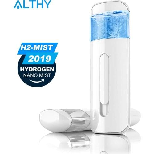 ALTHY Portable Hydrogen Water Nano Mist Generator Facial Steamer Face Moisturizing Beauty Instrument Atomization Spray Mister
