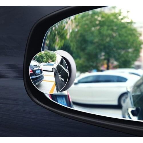 Car 360-degree wide-angle round convex mirror rearview mirror small round mirror for Skoda Octavia Fabia Rapid Superb Yeti Rooms