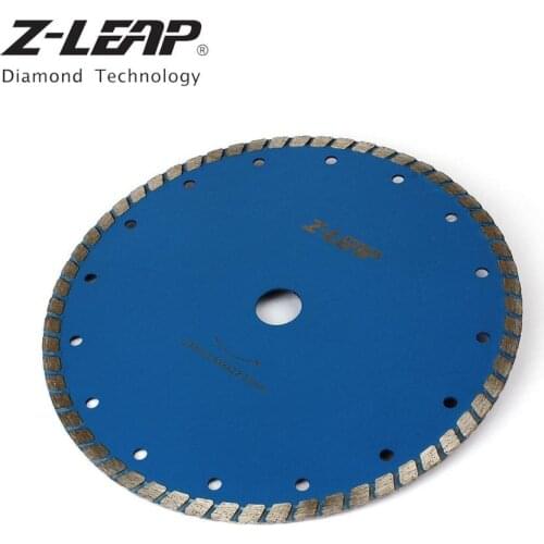 Z-LEAP 9"1PC Diamond Saw Blade Marble Granite Concrete Cutting Disc Turbo Teeth Grinding Disc Wet Use For Angle Grinder Polisher