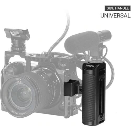 SmallRig DSLR Camera Quick Release Hand Grip Aluminum NATO Side Handle Compatible for SmallRig A7 IV Z6 / Z7 Camera Cage 2427