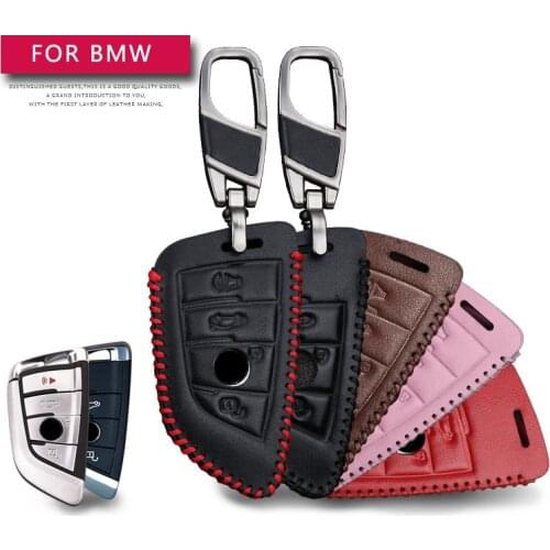 Remote Smart Car Key Case Cover For BMW F30 F20 X1 X3 X5 X6 X7 F20 E34 E90 E60 E36 Smart-2/3button Auto Key Cover Bag Fob Shell