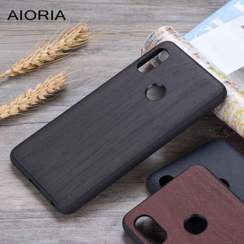 Wooden design case for Xiaomi Redmi Note 5 soft TPU silicone & PC & wood PU leather skin covers coque fundas Redmi Note 5 pro