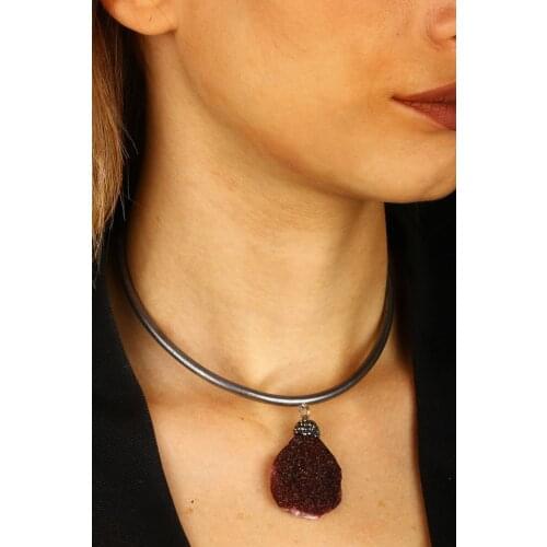 DR STONE quartz brass female necklace 120 AR840 152120382