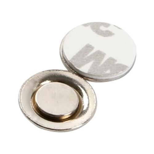Dia 1.7cm Strong Magnetic Name Tags Badge Metal Fastener Id Card Durable Attachment Holder