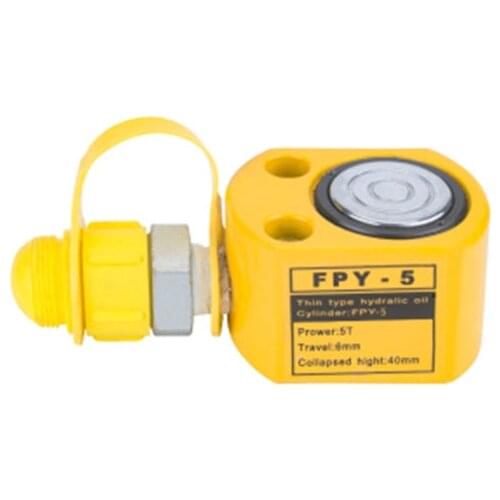 Hydraulic Cylinder Thin Type FPY-5 Hydraulic Lifting Jack Stroke 6mm Output 5 Tons Height 41mm