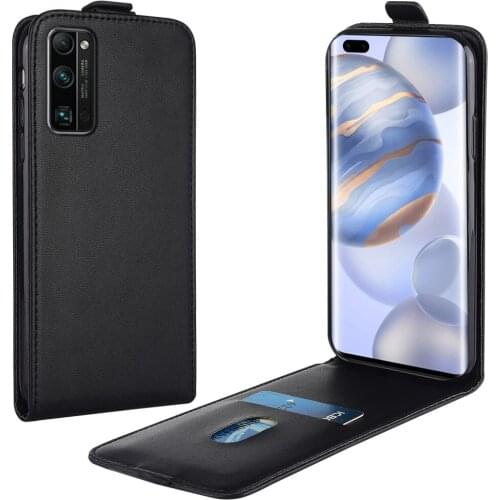 Flip Up and Down Leather Case for Huawei Honor 30 Pro EBG-AN00 6.57'' Vertical Cover for Honor 30Pro Case Phone Bag