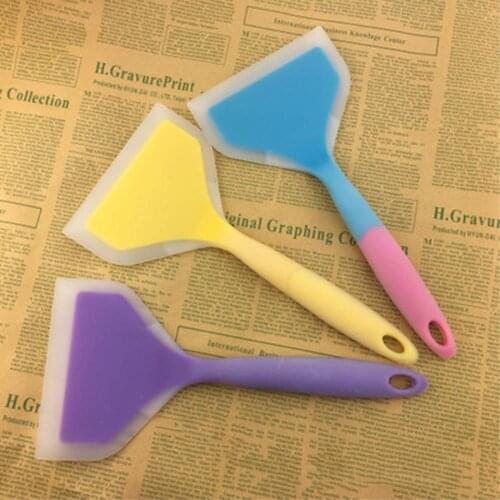 Silicone Spatula for Beef Meat Egg Kitchen Scraper Wide Pizza Shovel Non-stick Turners Food Transfer Lifter Home Cooking Utensil