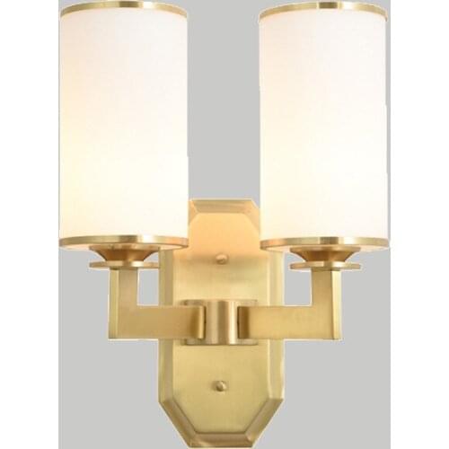 Of the copper head of single and double corridors aisle wall of bedroom the head of a bed lamp black golden light