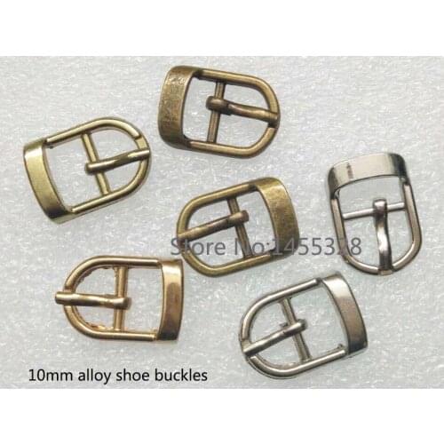 60pcs multiple color alloy small metal 10mm shoe buckle watch buckle pin belt buckle bags buckle free shipping