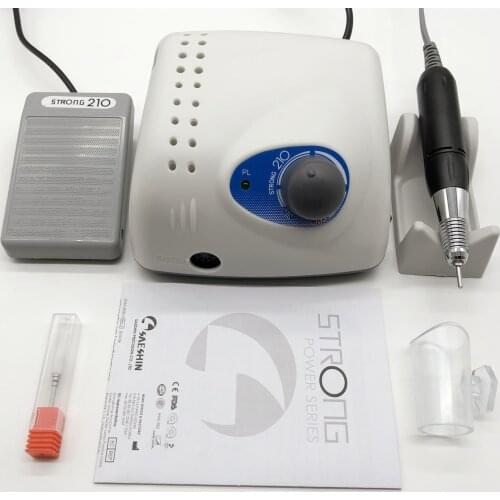 Powerful 210 control box 65W + 2020 new high quality black electric nail drill manicure drill professional nail polish equipment