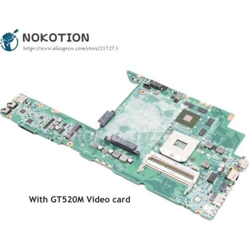 NOKOTION For Lenovo Z470 Laptop Motherboard 14 inch DAKL6EMB6C0 Main Board HM65 DDR3 GT520M 1GB gpu