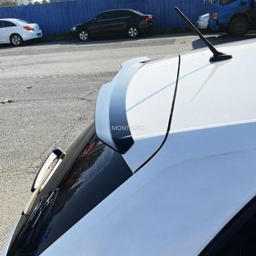 For Volkswagen New Polo MK6 2019 2020 2021 ABS Plastic Painted Color Exterior Car Rear Tail Wing Trunk Lip Spoiler