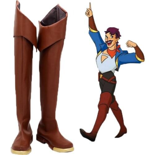 She-Ra And The Princesses Of Power Sea Hawk Cosplay Shoes High Heel Boots Halloween Party Accessories Custom Made