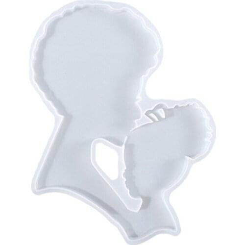 Coaster Epoxy Resin Mold Cup Mat Placemat Casting Silicone Mould DIY Crafts Home Decorations Making Tools B03B