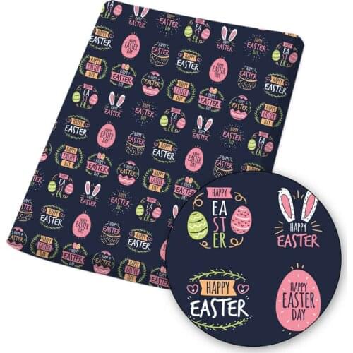 Polyester Cotton Fabric Sheet Cartoon Printed Cloth Fabrics For Easter DIY Dress Needlework Handmade Craft Sewing 45*145cm/pc