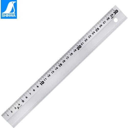 SHINWA Aluminum Art Ruler Protective Advertising Ruler Precision Drawing 30cm