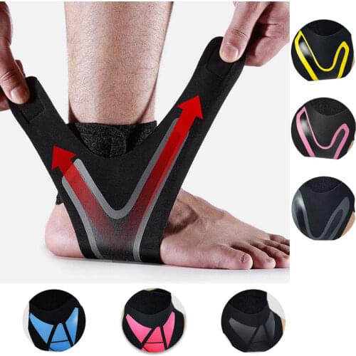 Sport Ankle Support Elastic High Protect Sports Ankle Equipment Safety Running Basketball Support Fitness Foot Heel Wrap Bandage