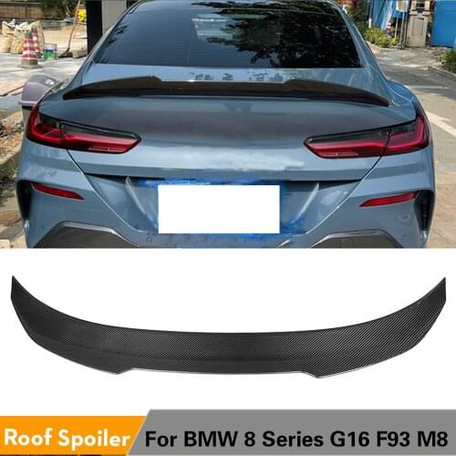 Carbon Fiber Rear Trunk Spoiler for BMW 8 Series G16 4 Door F93 M8 2019 2020 Rear Trunk Spoiler Boot Lip Wing Lid