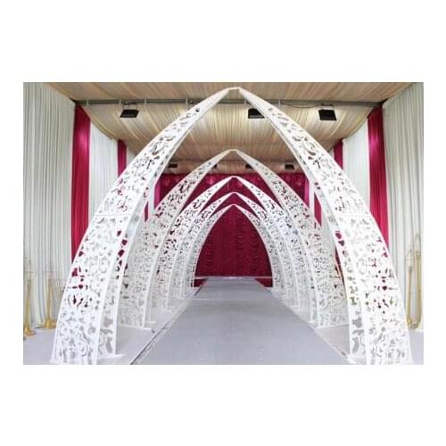 Wedding props tieyi ox horn gate wedding arch golden white carved arch tieyi