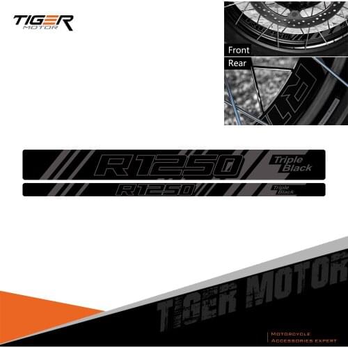 For BMW R1200GS R1250GS Adventure After 2006 Motorcycle Front/Rear Wheel Reflective Sticker