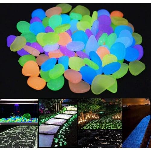 Luminous Stones Glow In The Dark Garden Pebbles Glow Stones Rocks For Walkways Garden Path Patio Lawn Garden Yard Decor L3