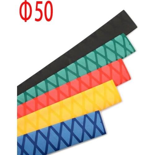 50mm heat shrinkable tubing for fishing rod racket anti-skid lightning protection handle jacket insulation pattern 1 meter