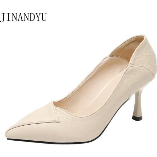 High Heel Pumps Women Shoes Large Size 43 Dress Office Shoes Women Pointed Toe Stiletto Heels Comfy Elegant Women Heel Shoes