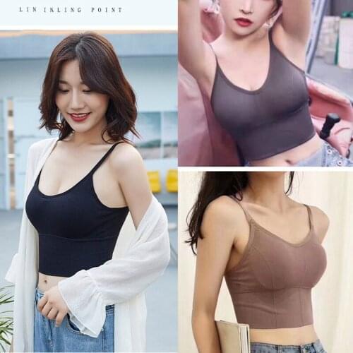 New Latin Dance Clothes For Women Adult Sexy Backless Sling Vest Professional Latin Dance Practice Tops With Chest Pad DQL3682