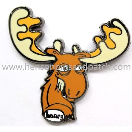 Customized Zinc alloy animal hard enamel deer Pins