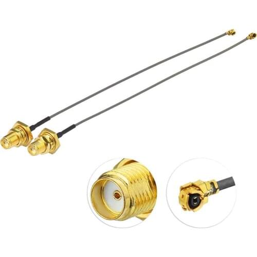 100pcs IPX Adaptor Wifi Antenna Extension Pigtail Cable 20cm U.FL To SMA Female Connector