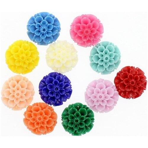 20pcs Synthetic Coral Flower Beads 10mm Flower Shape Coral Beads for Making DIY Ladies Necklaces Bracelets Earrings Accessories