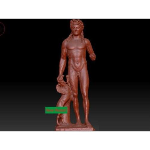 3D model stl format, 3D solid model rotation sculpture for cnc machine Apollo