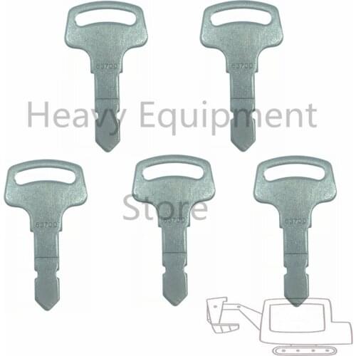 5 Pcs 15248-63700 Tractor Replace Key For Case New Holland Kubota B Series