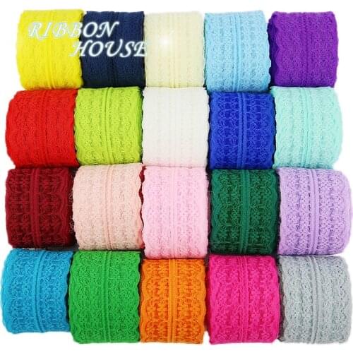 5 yards/roll) 45mm White Cotton lace fabric Webbing Decoration Lovely gift packing Material