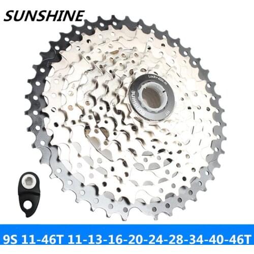 SUNSHINE 9-speed 11-46T mountain/road bike flywheel compatible with SunRace.SHIMAN0 free shipping