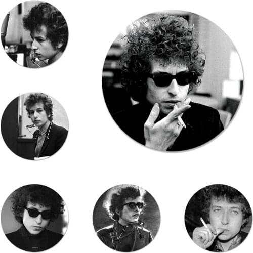 American Rock Bob Dylan Smoking Badge Brooch Pin Accessories For Clothes Backpack Decoration gift