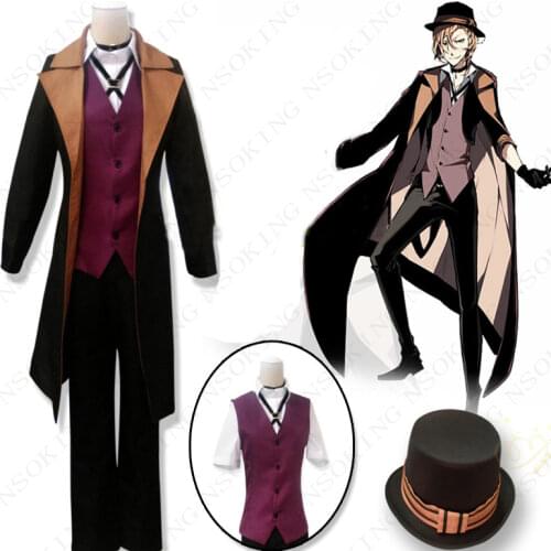 Anime Bungou Stray Dogs Nakahara Chuuya Cosplay Costume Custom made
