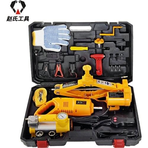 Auto repair parts car jack/car toolbox jack horizontal electric car emergency kit electrical tools