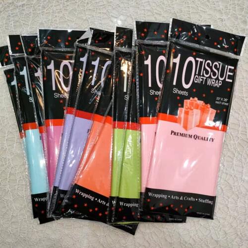 10pcs/bag Clothing Flower Wrapping Paper Wine Florist Supplies Wrapping Paper Towel Crafts Monochrome Bouquet Gift DIY Handmade