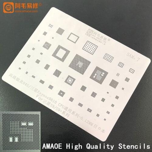 For Snapdragon 845 Exynos9810 Power WiFi Audio IC CHIP For Samsung S9/S9+ BGA TIN Reballing Stencil Solder Template