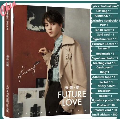 TFBOYS Wang Junkai 7th Anniversary Photobook Set Album CD Luxury Gift Box Birthday Present Poster Bookmarks Chinese Karry Wang