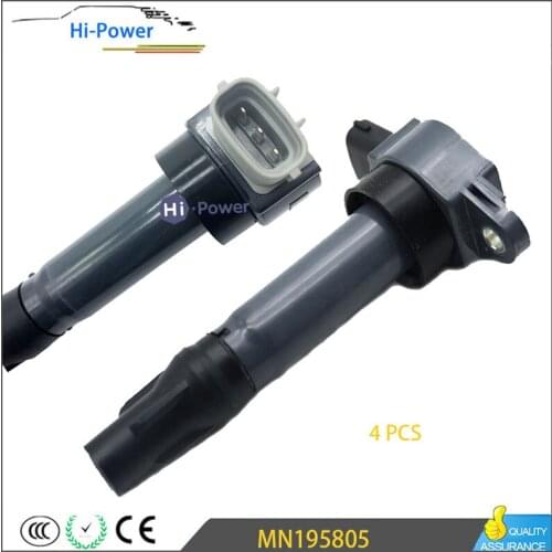 MN195805 Set 4pcs Ignition Coil / Car Coils For Mitsubishi Colt VI VII 1.3L ASX Lancer Sportback 1.6L MN-195805, MN 195805