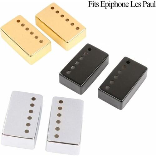 2 Pcs/set Lp Electric Guitars Metal 50mm Pickup Cover+52mm Pickup Cover for Epiphone Les Paul Guitarra Accessories Instrument