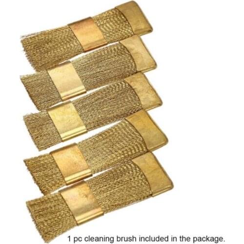 New 100pcs/lot Brass Nail Art Drill Bits Cleaning Brush Portable Manicure Cleaner For Ceramic Nail Cutter