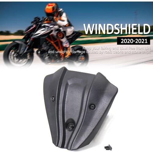 NEW Black High quality ABS Plastic Motorcycle Accessories Front Windshield Windscreen For 1290 Super Duke R 2020 2021