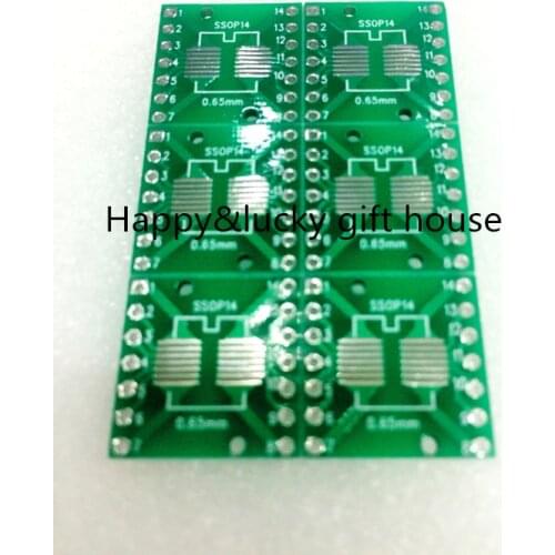 YYT 1.27mm/0.65mm SOP14 turn DIP14 adapter plate tin SMD 1.27 spacing SOP-14 adapter plate