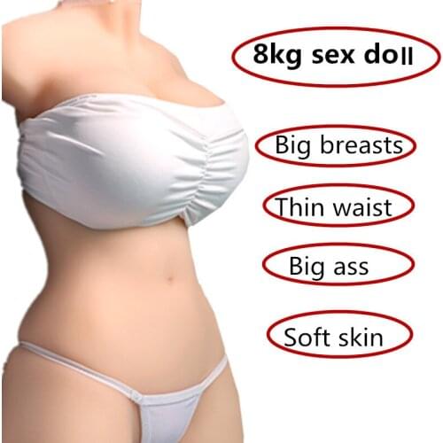 Half body silicone sex love dolls for men male masturbator adult toy artificial vagina anal Big breasts pussy sex toy for men