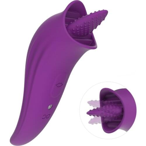Realistic Tongue Licking Vibrating Lick G Spot Clit Vibrator Nipple Massager Stimulator Sucker Sex Toys For Women Intimate Goods