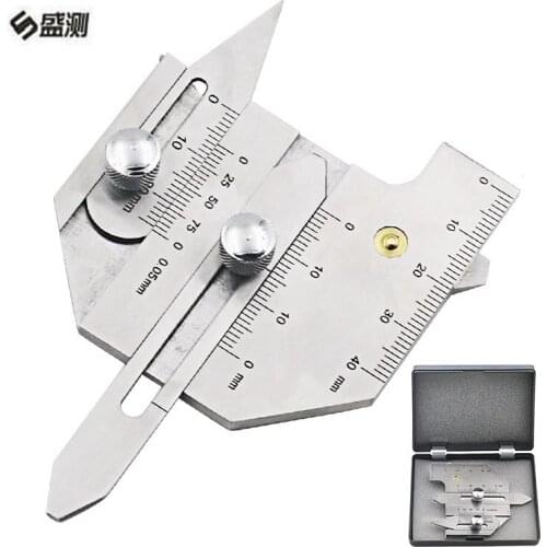 Precision gauge 0-40mm weld seam gauge weld inspect ruler Welding Measure gauge bead height inspection ruler D1035