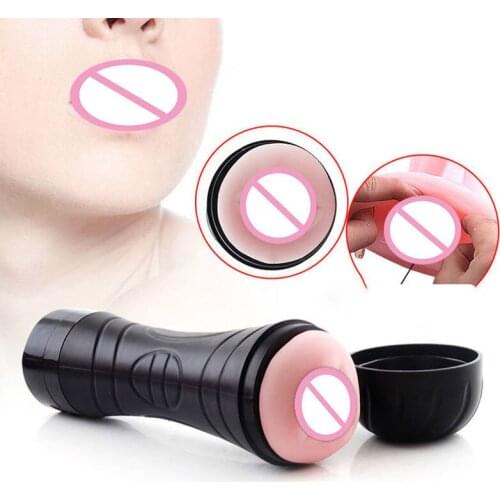 Sex Toy Male Electric Vibration Simulation Masturbation Device Oral Sex Version Pocket Pussy Toy Juguetes Sexuales Adultos